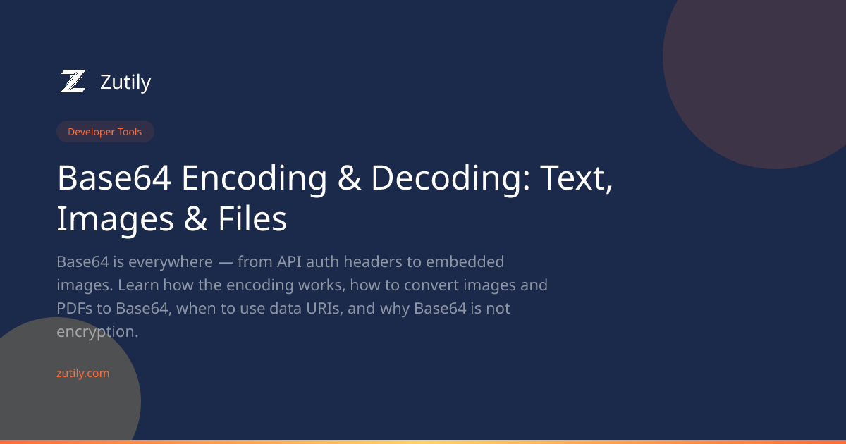 Base64 Encoding & Decoding: Text, Images & Files | Zutily