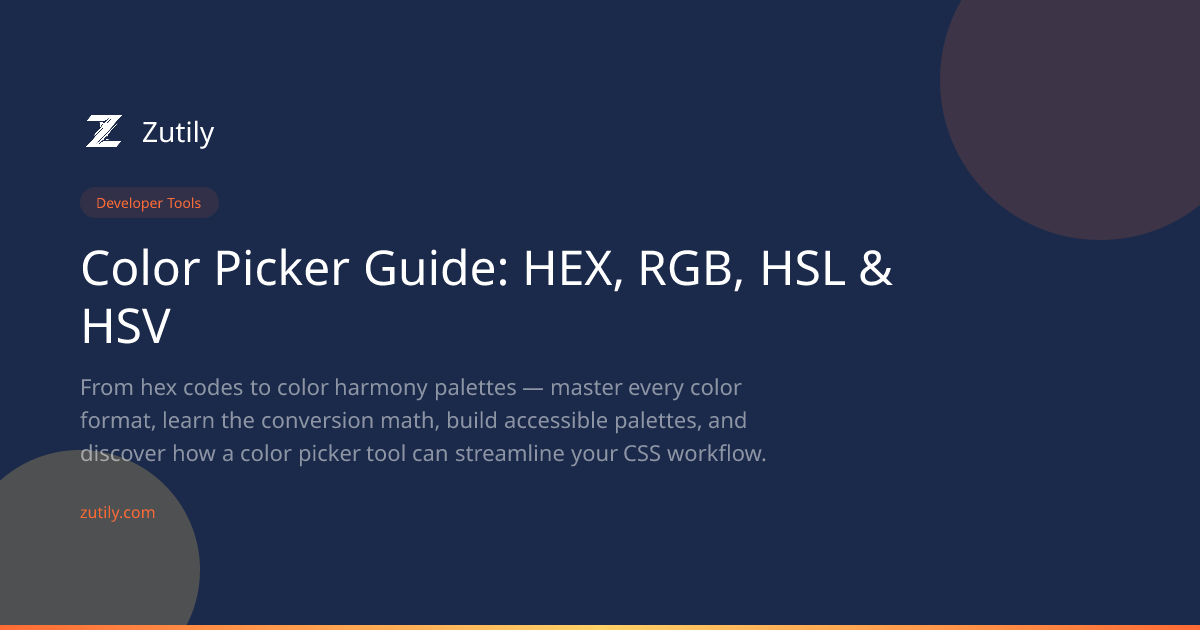 Color Picker Guide: HEX, RGB, HSL & HSV | Zutily